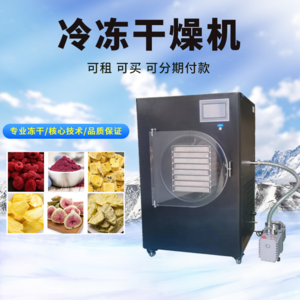 麦可酷小型真空冻干机1平方商用真空干燥机 铁皮石斛药材低温脱水干燥箱